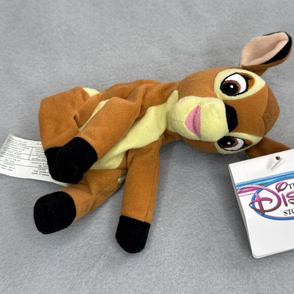 Bambi The Disney Store Bean Bag Plush 6" Stuffed Toy Deer - Picture 9 of 10